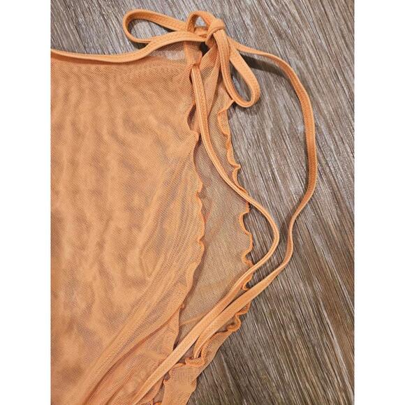 Nwt Jessica Simpson Orange Bikini Top with Cover-Up Size XS/S - Picture 7 of 8